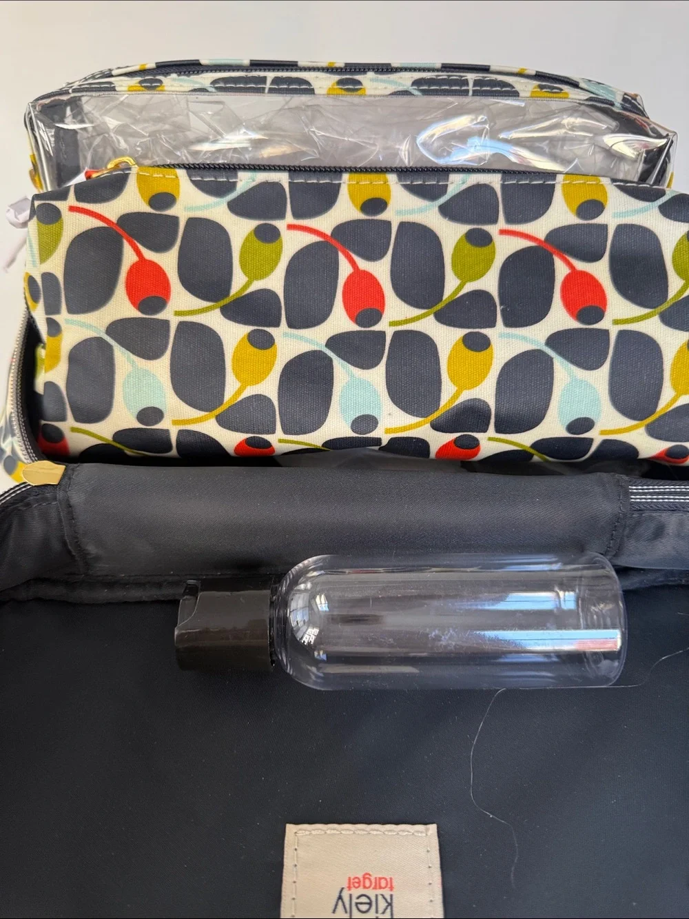 Orla Kiely Multicolor Stem Print Cosmetic Bag